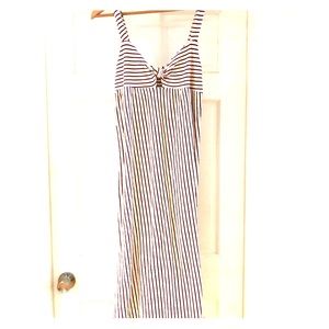 Zara size M midi striped dress.